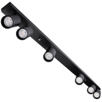 6x GU10 Stropní LED svítidlo, SPOT Reflektor Halogenová Úprava Černá QUALIS LUMILED