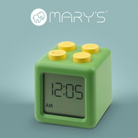 Dětský elektronický budík zelený na baterie mAh MARY'S CLOCK