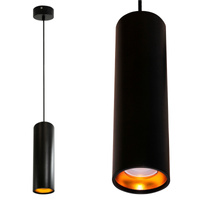 IL MIO LATI GU10 černo-zlatá GOLDLUX (Polux) stropní závěsná lampa 120cm