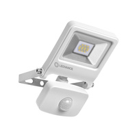 Reflektor LED 10W 800lm 3000K IP44 Bílý s pohybovým senzorem LEDVANCE Floodlight Endura