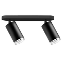 Nástěnné a stropní bodové svítidlo 2x GU10 černé IP44 TURYN Sanico Goldlux