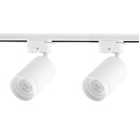 Sada osvětlovacích kolejnic 1m kolejnice + 2x LED kolejnice Bodové světlo GU10 BÍLÁ s ozdobným kroužkem