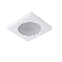 LED GU5.3 GU10 Square white IP44 Flini Kanlux Halogenové bodové svítidlo pro zápustnou montáž