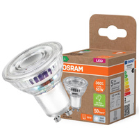 LED PAR16 Reflektor GU10 2W = 50W 360lm 4000K Neutrální 36° 180lm/W ENERGETICKÁ ÚSPORNOST Osram