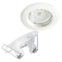 Halogenové zapuštěné bodové svítidlo GU10 pro zápustnou montáž bílé kulaté Kobi