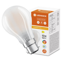 LED žárovka B22d A60 11W = 100W 1521lm 4000K Neutrální 300° CRI90 Stmívatelná Ledvance