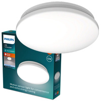 Stropní svítidlo LED Plafond 12W 1500lm 4000K se soumrakovým senzorem Bílá Acuna Philips