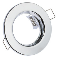 Halogenová Podhledové svítidlo GU10, MR16 Stálá Kulatá Chrom Plech LUMILED