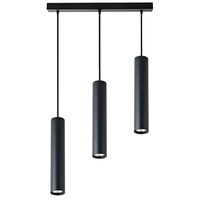 KEON Stropní závěsné svítidlo 3xGU10 Nastavitelná trubice černá MASTERLED