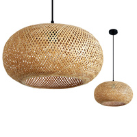 Bambusová dekorativní závěsná lampa E27 Boho Belmo Kobi