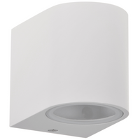 Venkovní zahradní nástěnné svítidlo s LED 1x GU10 BOSTON GOLDLUX (Polux) ALUMINIUM White oválné