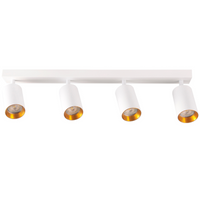 Páskové svítidlo Stropní a nástěnné LED svítidlo 4 x GU10 MARIBEL White GOLDLUX (Polux)