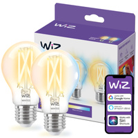 2x LED žárovka E27 A60 7W = 60W 806lm 2700-6500K TW FILAMENT Intelligent SMART WiFi Bluetooth App WiZ