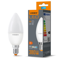 LED žárovka E14 C37 svíčka 4W = 33W 380lm 4000K neutrální bílá 220° Videx