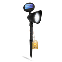 Solární zahradní lampa LED s hnacím směrovým reflektorem a soumrakovým senzorem černá IP44