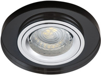 LED GU5.3 Round Black Morta Kanlux Bodové LED svítidlo pro zápustnou montáž