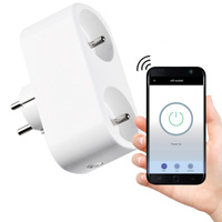 Chytrá Wifi zásuvka SMART Tuya Double Socket s 16A vypínačem