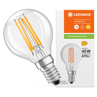 LED žárovka kulová E14 P45 4W = 40W 470lm 2700K teplá 300° Ledvance