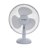 Stolní ventilátor 40W 3 ramena 30 cm Bílá VT-4012-3 V-TAC