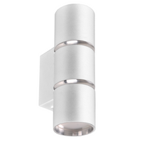 Nástěnné svítidlo Venkovní fasádní svítidlo 2 x GU10 White Silver BAMBOO Sanico Goldlux