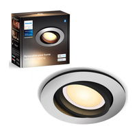 LED Milliskin zapuštěná pod omítku 4,2W CCT kulatá pohyblivá PHILIPS HUE Bluetooth