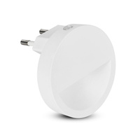 Orientační lampa LED noční lampa 0.45W 3000K Se senzorem soumraku Kulatý Bílý Samsung Chip VT-86 V-TAC