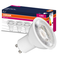 3x LED PAR16 reflektor GU10 6,9W = 80W 575lm 2700K teplá bílá 36° VALUE Osram