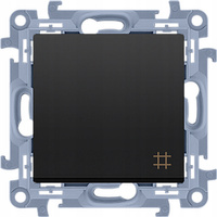 Spínač světel Jednostupňový křížový spínač černý CW7.01/49 KONTAKT SIMON