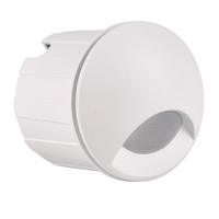 Zahradní schodišťové světlo LED pod omítku bílé 3W 20lm 4000K Q1 GOLDLUX (Polux)