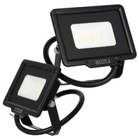 Venkovní zahradní reflektory LED 10W 800lm 4000K Neutral 120° IP65 Black MH Kobi