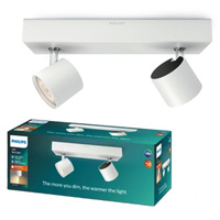 LED STAR stropní svítidlo 2x 4,5W 2700K stmívatelné reflektorové svítidlo pohyblivé bílé PHILIPS