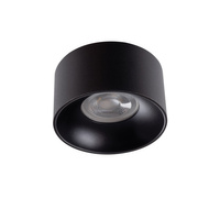 LED GU10 Round Black Mini Kanlux Bodové LED svítidlo pro povrchovou montáž