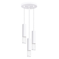 Stropní závěsné svítidlo 3x GU10 White LAMI Ocean Green SL.1689 Sollux