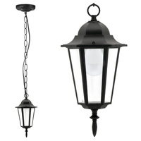 LIGURIA-LT Závěsná zahradní lampa 1xE27 92cm Černá - GOLDLUX (Polux)