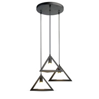 Závěsné svítidlo E27 Triple geometric black VT-7144 V-TAC