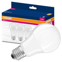 3x LED žárovka E27 A60 10W = 75W 1055lm 3000K Teplá bílá 200° OSRAM HODNOTA