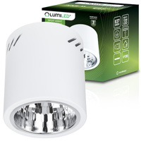 Povrchové svítidlo E27, TUBA SPOT Stálá Kulatá Bílá APUS 13 LUMILED