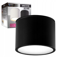 GRANDI LED přisazené halogenové stropní svítidlo GX53 IP54 kruhová trubice černá