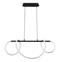 38W 4450lm 4000K neutrální černá Emma Sanico Goldlux závěsná lampa