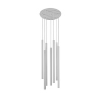 Stropní svítidlo LASER 8918 Nowodvorski White 7xG9 Pendant Steel ?30 cm Minimalist
