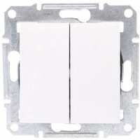 Dvoupólový spínač na svícen bez rámu. zapuštěný SCHNEIDER ASFORA