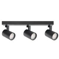 Nástěnné a stropní bodové svítidlo 3x GU10 černé LYNX Sanico Goldlux