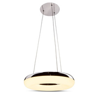 Lustrová závěsná lampa LED 200W 3000K oválná bílá chromová VT-40-1 V-TAC