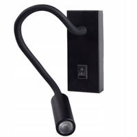 Noční světlo LED pro čtení s povrchovou montáží 3,3 W 145 lm 3000K teplá 30° černá Tonil Kanlux