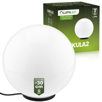Venkovní lampa E27, KOULE LED IP65 30cm LUMIKULA2 LUMILED