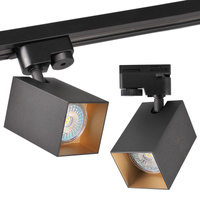 GU10 Black+Gold kolejnicové světlo pro přípojnice Square POLUX