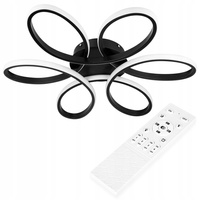 GALAXIS VIRGO 72W LED stropní svítidlo černé + dálkové ovládání