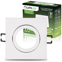 Halogenové stropní svítidlo Square GU10 MR16 White TRIAM LUMILED pro zapuštěnou montáž