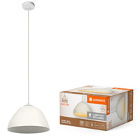 Dekorativní stropní závěsné svítidlo E27 s převisem bílý dekor Ledvance