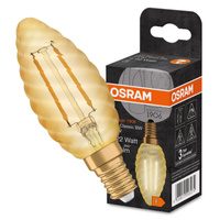 Dekorativní žárovka LED B38 svíčka E14 2,5W = 22W 220lm 2400K teplá bílá 300° Vintage 1906 Osram